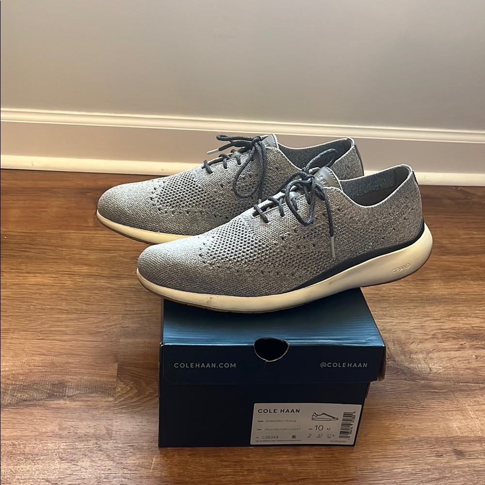 Cole Haan Men's Gray Knit Sneakers
